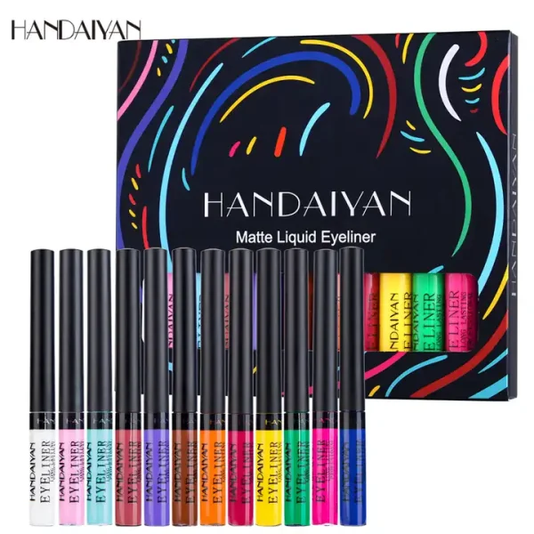 Handaiyan 12 Colors Liquid Matte Eyeliner Set