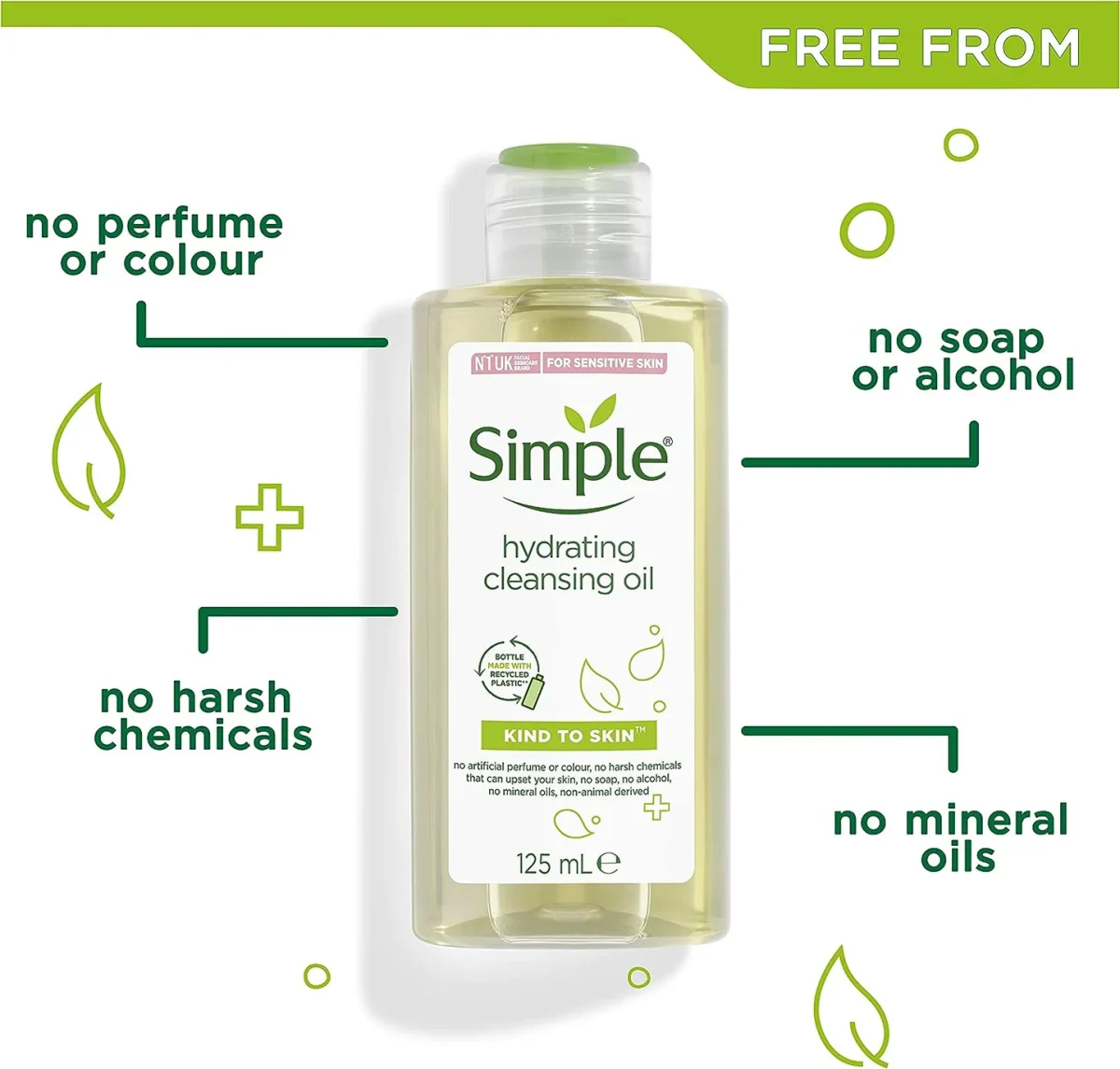 Simple Kind To Skin Hydrating Cleansing Oil-125ml - Image 1