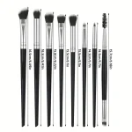 MAANGE 8pcs Eyemakeup Brush set - black - Image 4