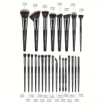 Maange 25pcs Premium Brush Box - Black - Image 2