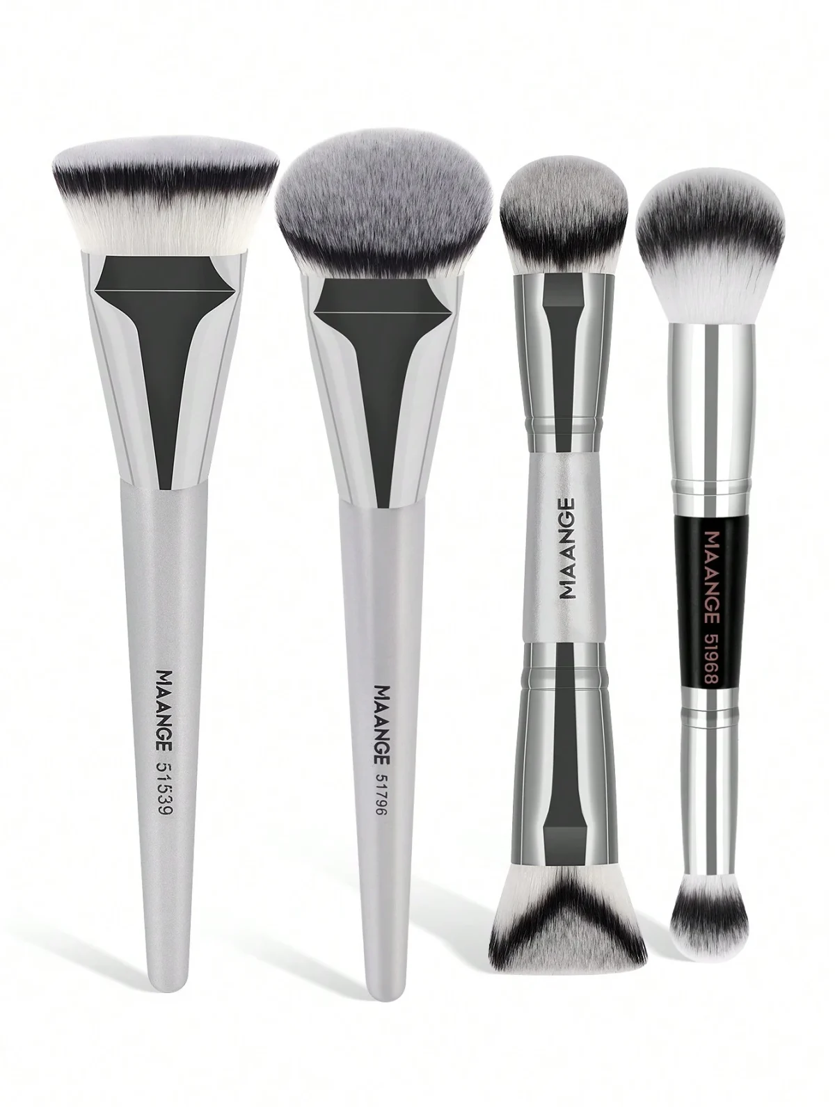 Maange 4pcs Premium Crystal Facial Brush Set - Image 1