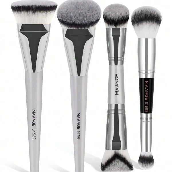 Maange 4pcs Premium Crystal Facial Brush Set