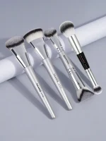 Maange 4pcs Premium Crystal Facial Brush Set - Image 3